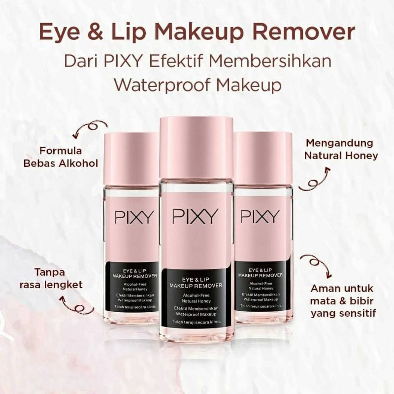 Ningrum Kecantikan Kosmetik Bibir Pixy Eye &amp; Lip Makeup Remover 100% Original Pixy - 8031