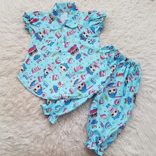 Baju bayi Piyama Katun