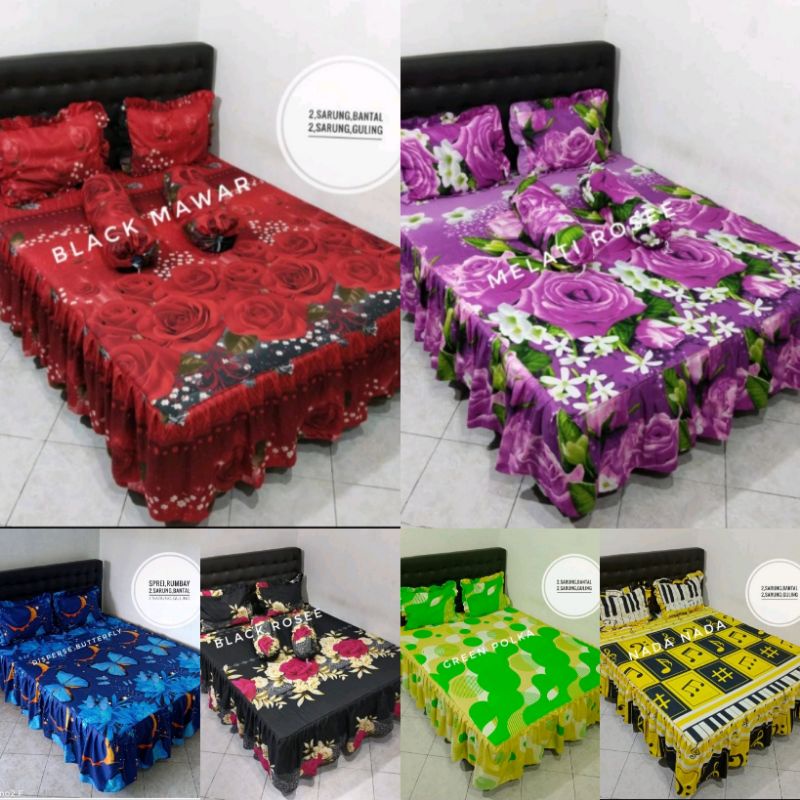 Sprei rumbai murah ukuran 160x200,180x200