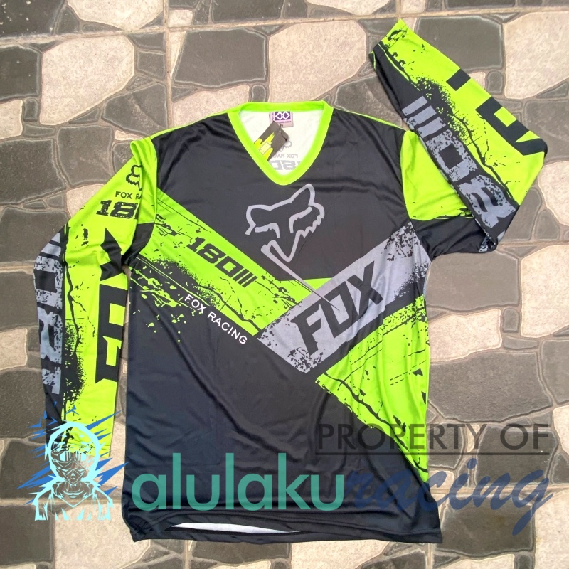 Jersey, Celana, Sarung Tangan &amp; Sepatu Fullprint with Protectors Fullset MX Trail Motocross - Paket Bundling FOCTFF160401-F41