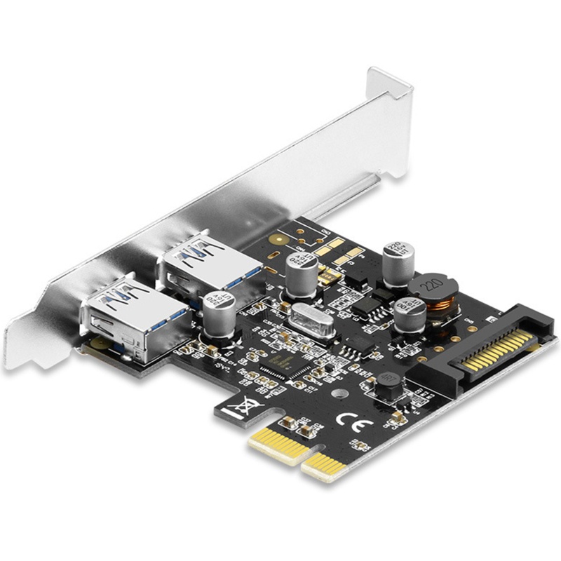 Btsg PCIE USB3.0 Expansion Card PCI Untuk Express Ke USB Adapter HUB 2port 5Gb Super