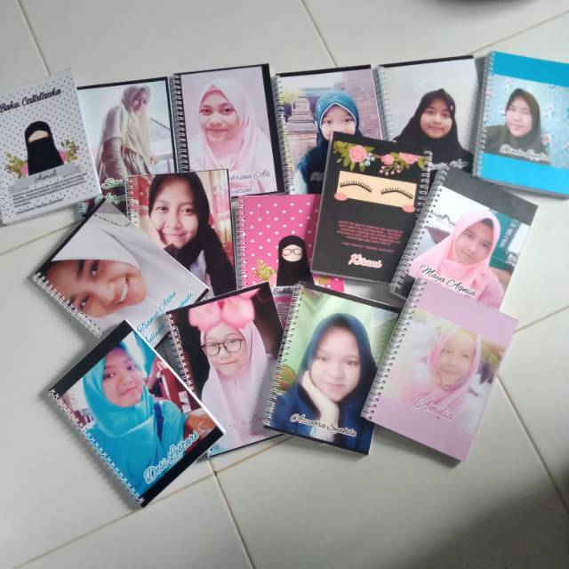 

Notebook cover bolak balik uk A5 costum