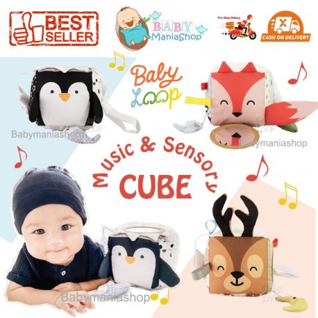 BABY LOOP Sensory Cube BABYLOOP Kado Anak Mainan Bayi Sensorik Busy Board Busy Cube Babyloop Babymaniashop