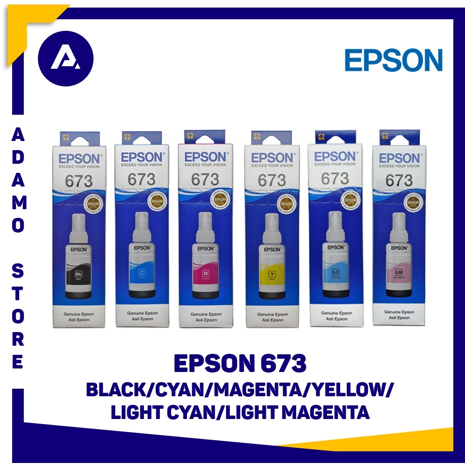 Tinta Epson 673 Original (Printer L800, L805, L810, L850, L1800)