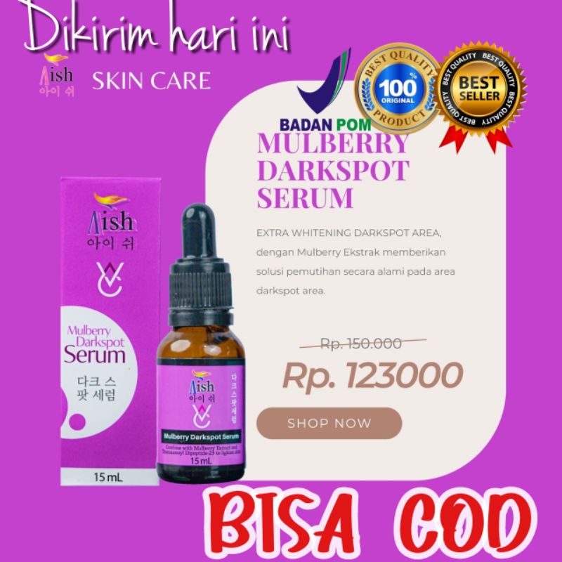 AISH SERUM DARKSPOT Serum khusus Flek Hitam Serum Korea BPOM ORI bisa COD