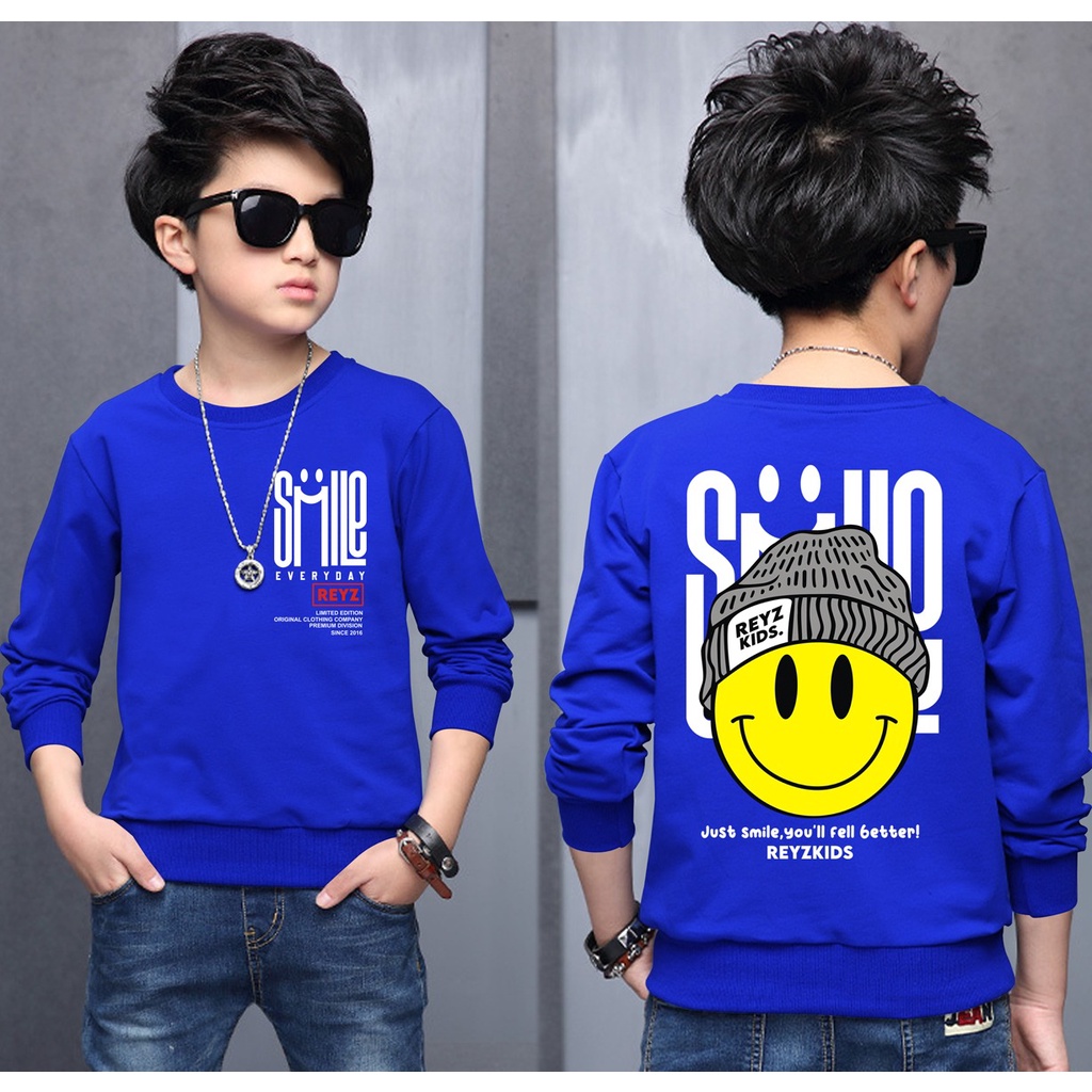 Switer Smile Terbaru / Sweater Anak Laki-laki /  Sweeter Gaming Bahan Babyterry / FLAVA_STORE