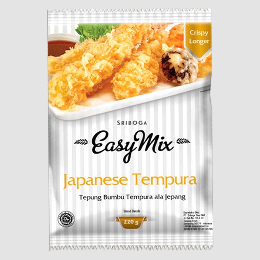 

EasyMix Japanese Tempura 220gr Sriboga Easy Mix Tepung Bumbu Tempura ala Jepang