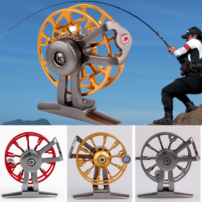 LEO Gulungan Reel Pancing Fly Fishing Full Metal 120M - Golden