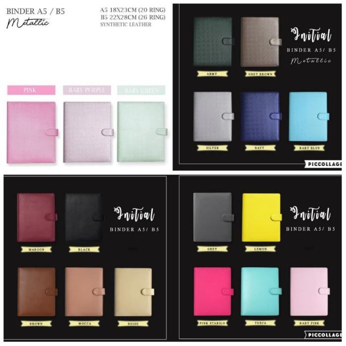 

BINDER UNTUK KULIAH KERJA BUKU CATATAN 26RING MODEL B5 CUSTOM NAMA - BROWN METALIC
