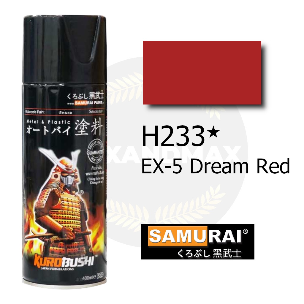 Samurai Paint H233 EX-5 Dream Red 400 ml - Cat Semprot