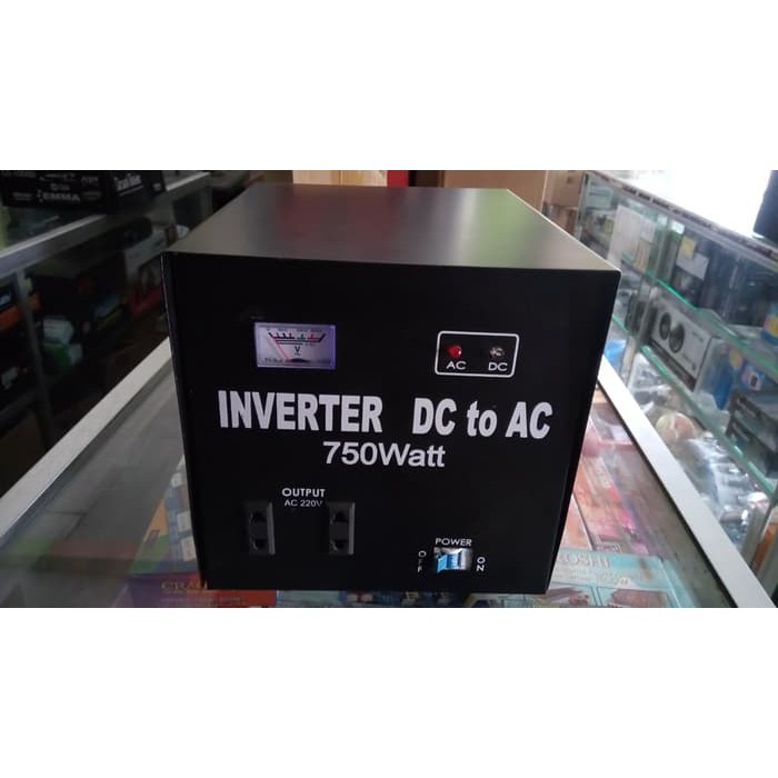 Inverter Perubah Arus Dc(aki)to Ac(rumah) 750 W MURNI TRAFO 12-24V