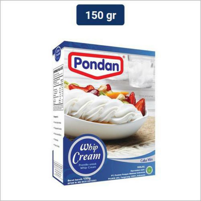 

Pondon Whip cream 150 gr