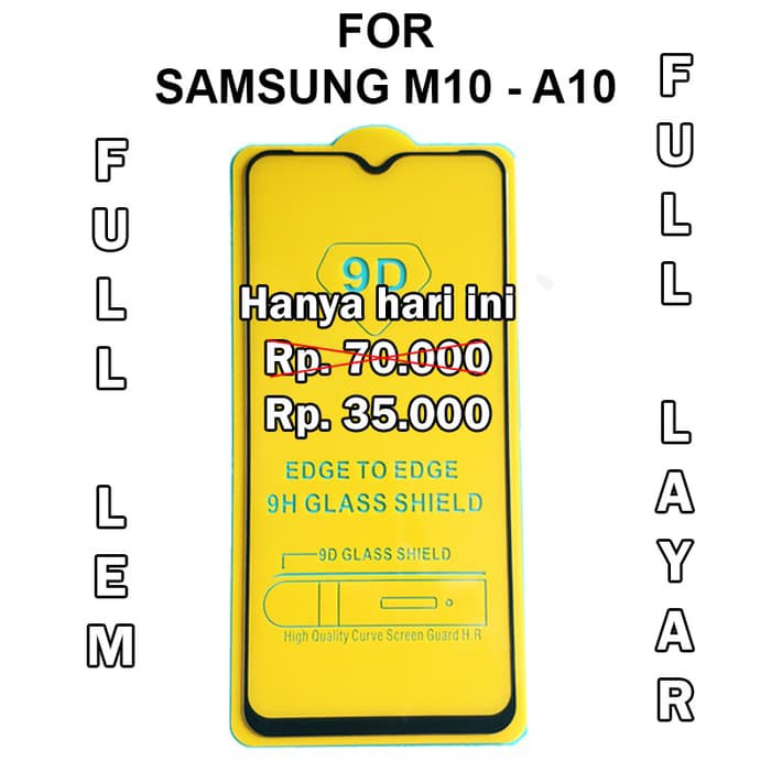 Tempered glass 5D Samsung M10 - A10 Anti Gores Kaca