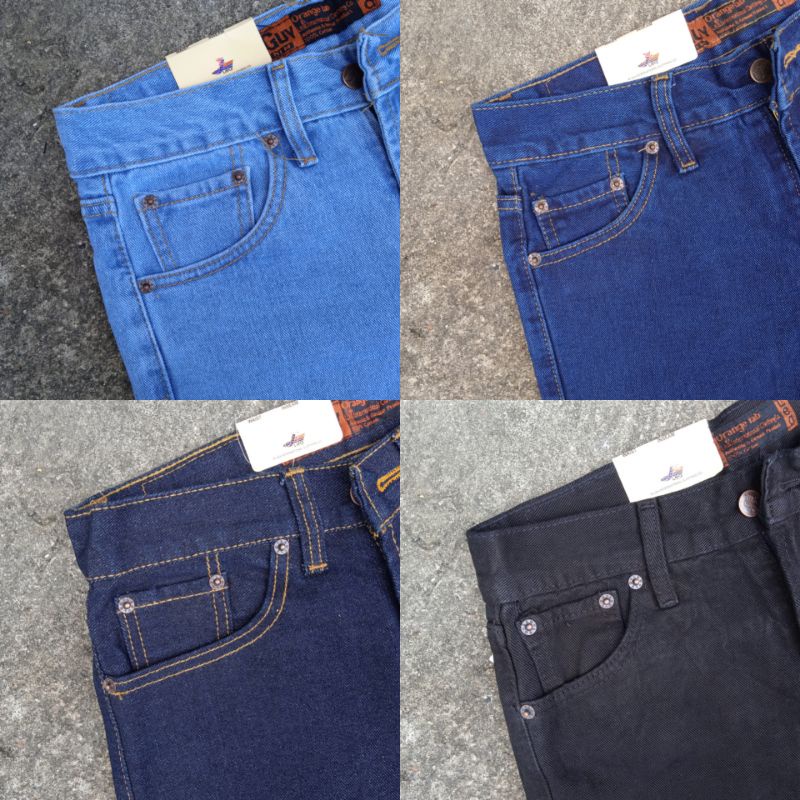 Celana Jeans Pria LEA 606 Grade Original Standar Reguler Model Panjang 28 sampai 38 Denim Distro