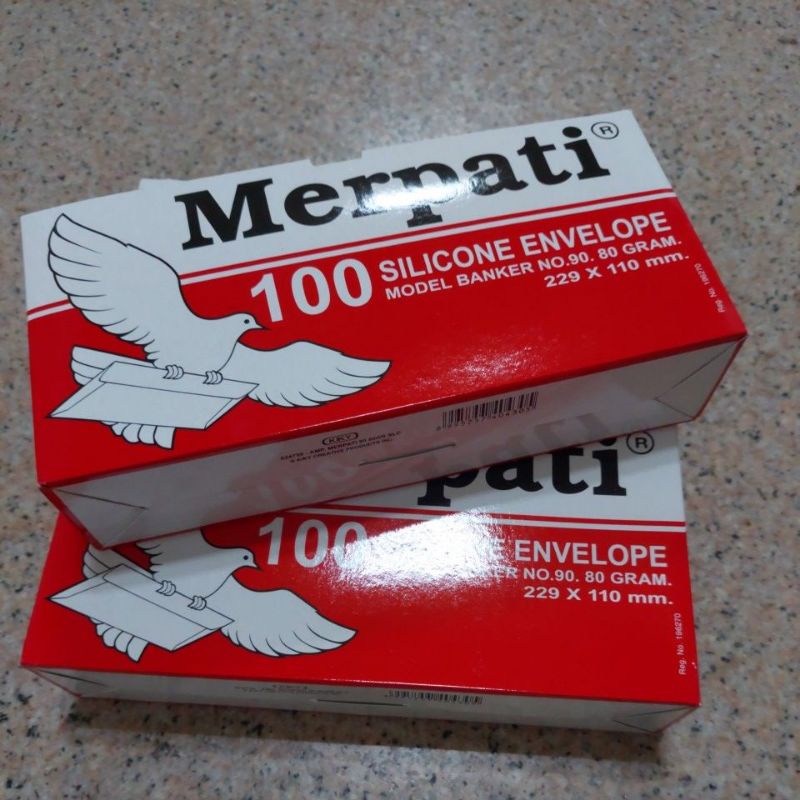 

Amplop 90 Merpati Merah 90Gr / Amplop Putih 90 Merpati 90Gr