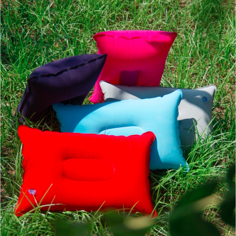 Bantal Angin Tiup Travel  / Alas Kepala Tidur di Mobil / Bantal Leher Polos  L3,458-459 -HHM070