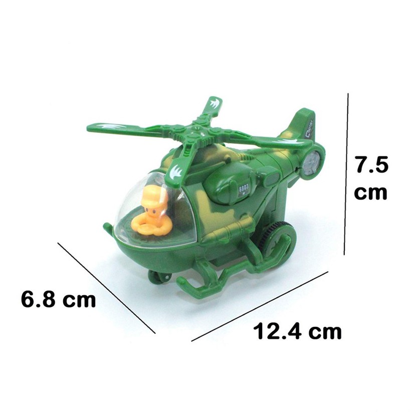Mainan Anak Helikopter Mini Bump and Go Lampu-2