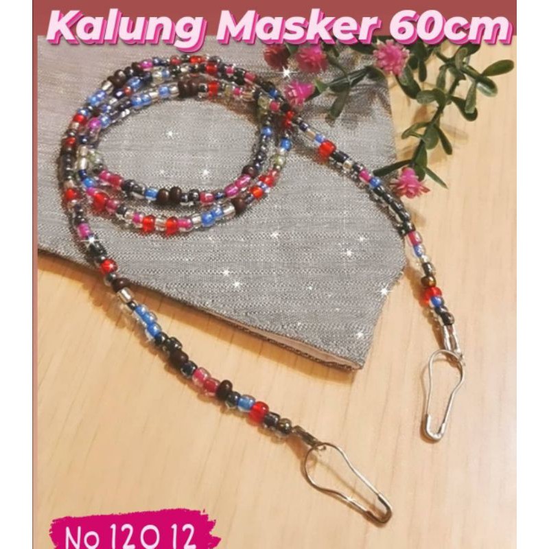 STRAP MASKER MANIK PASIR MIX- Kalung Tali Rantai Masker Gaya Korea - Strap Mask TOKOPELANGINICER