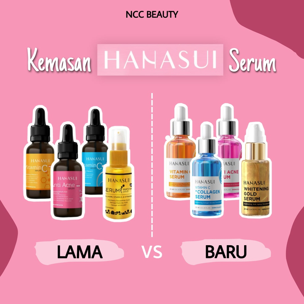 ^ KYRA ^ Hanasui Serum BPOM Serum Whitening Gold Vit C Collagen Anti Acne Halal MUI