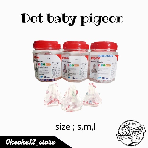 Dot Pigeon Silicon  Ukuran S M dan L