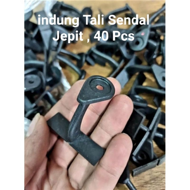 Idung Sendal Jepit / Kidung Tali Sendal Jepit 40 Pcs Warna Hitam