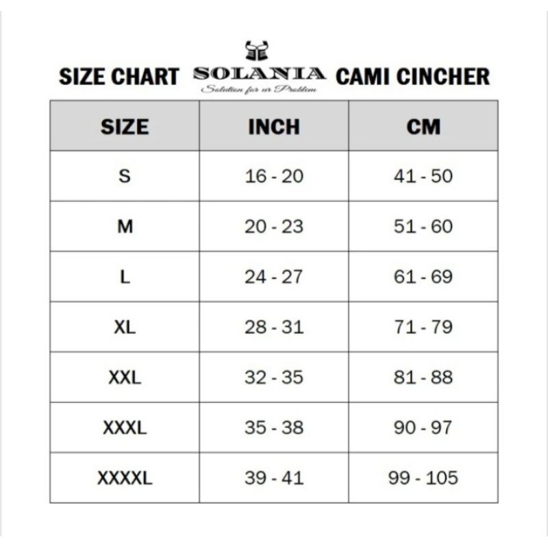 SOLANIA Cami Chincher Korset Baju Kancing Original