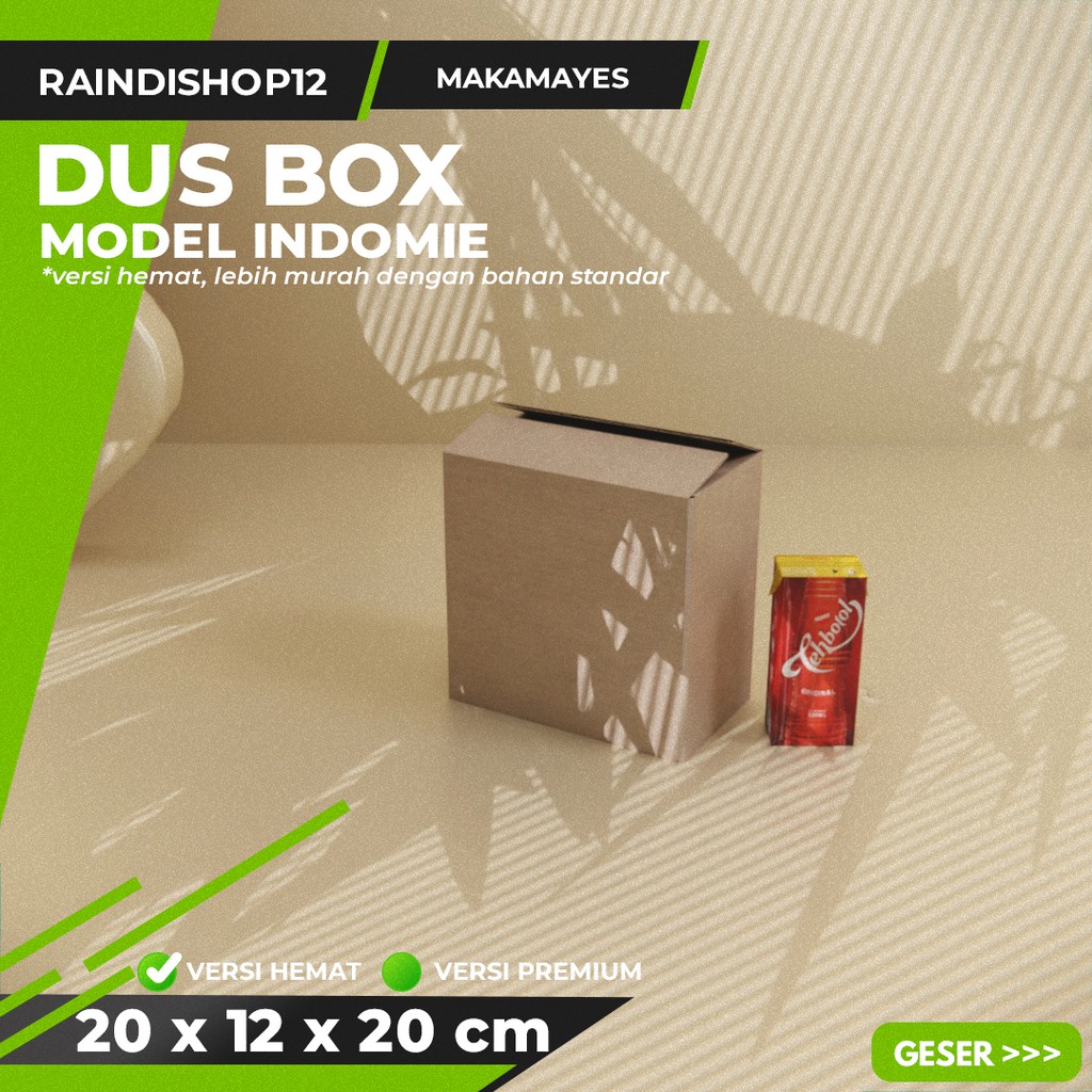

BOX 20 X 12 X 20 CM KARDUS KOTAK KEMASAN PACKAGING KADO POLOS