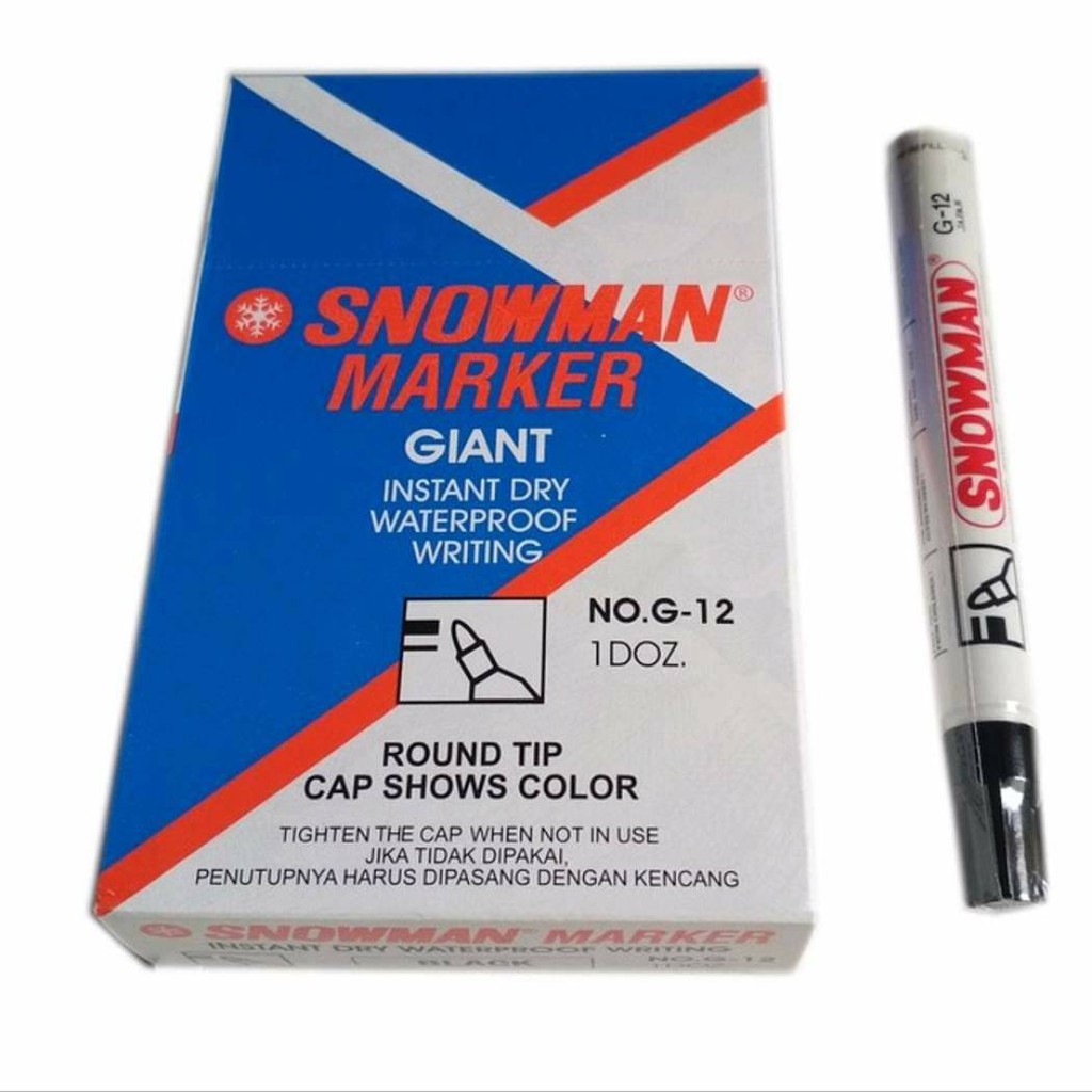 

Spidol Snowman Permanent G12