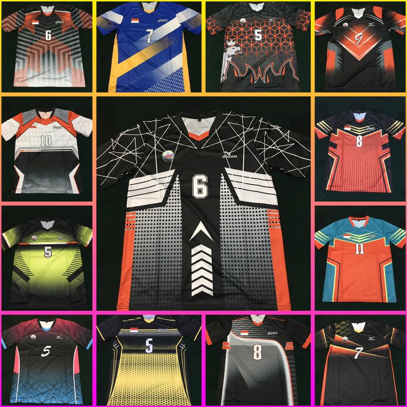 KAOS VOLLY FULL PRINTING LUSINAN