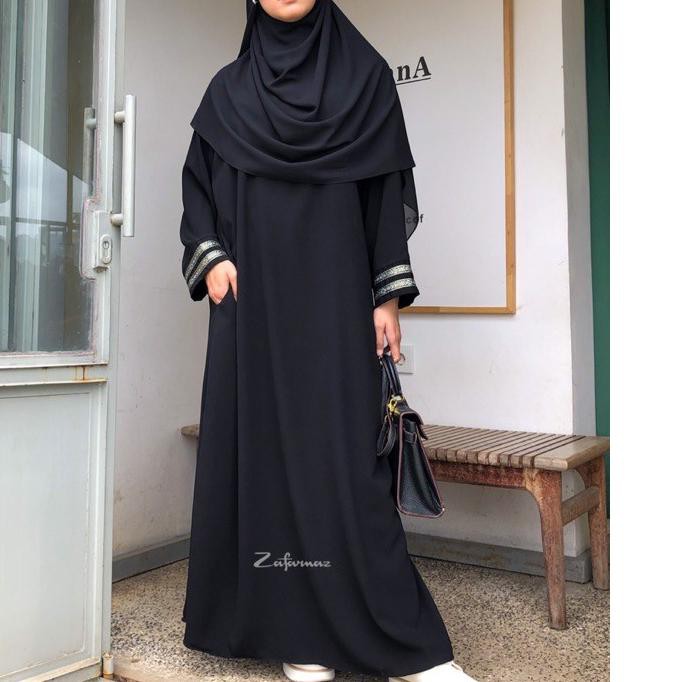 ➤ Abaya Basic Abaya Hitam Abaya Renda Gamis Arab Gamis Busui Gamis Abaya Terbaru Gamis Turkey MEDINA