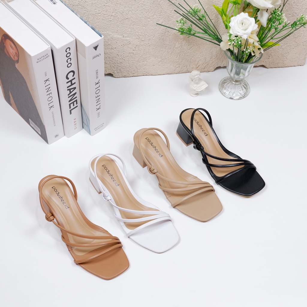 Padushee.id - sandal wanita || KEYSHA || heels 5 cm / hak tahu wanita