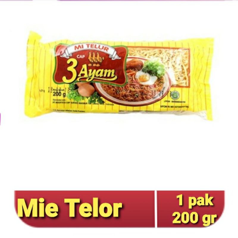 

Mie Telor "3 Ayam" 3 × 200 gr