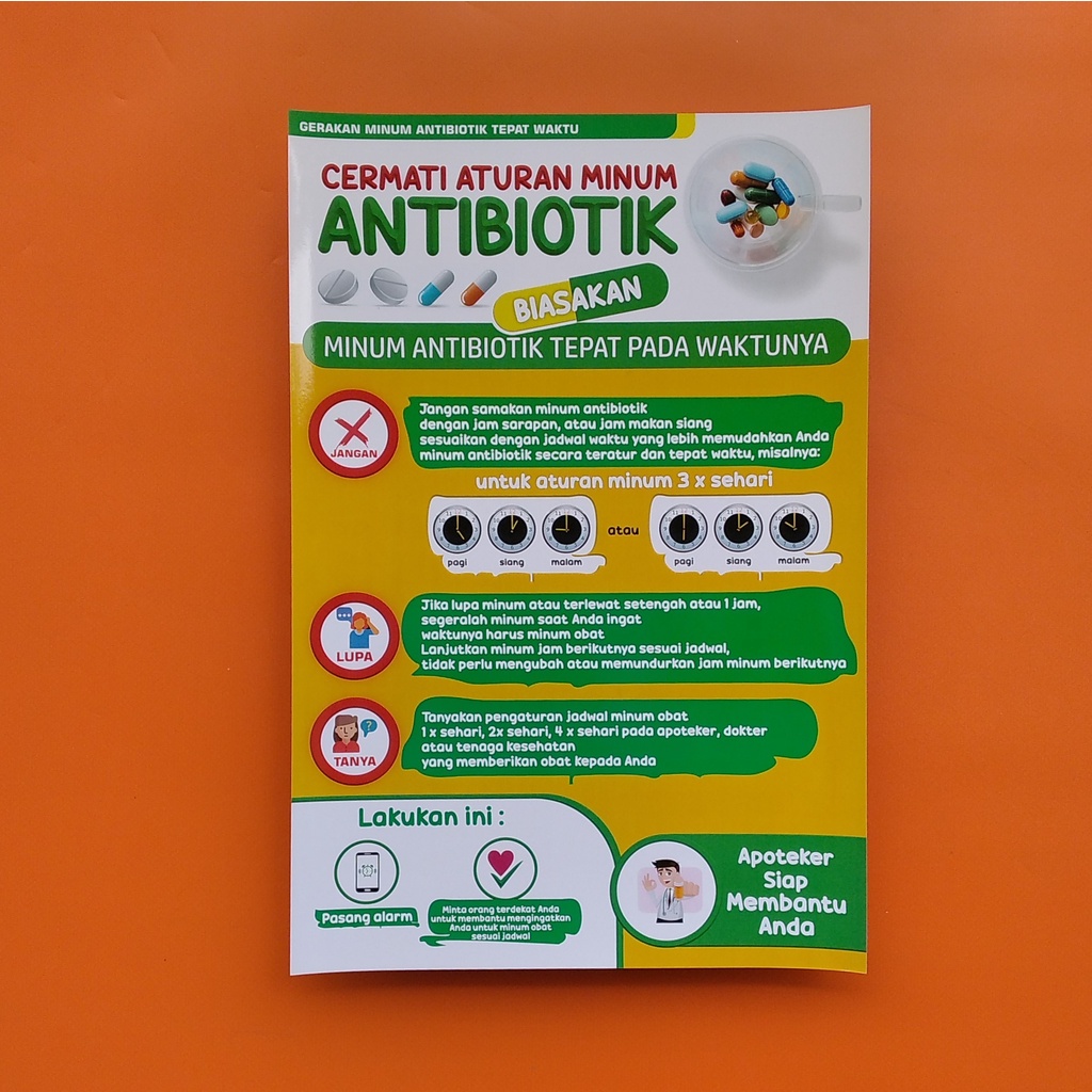 Jual Poster Kesehatan Poster Farmasi Poster Aturan Minum Antibiotik