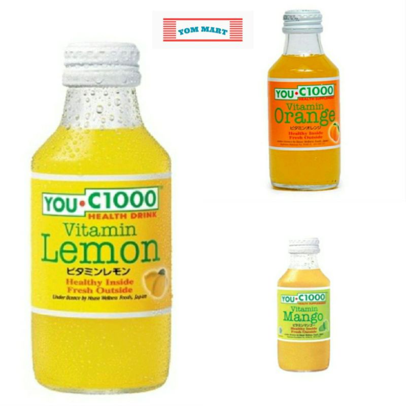 

YOU C 1000 VITAMIN RASA LEMON, ORANGE, MANGO 140ML