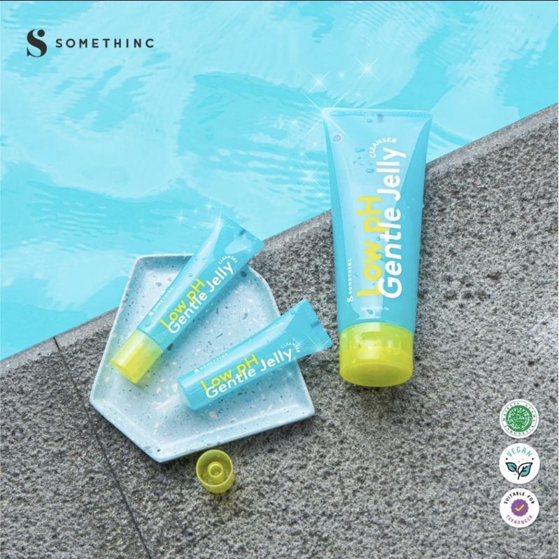 SOMETHINC Low pH Gentle Jelly Cleanser Pembersih Wajah Muka Penghilang Jerawat Kulit Sensitif