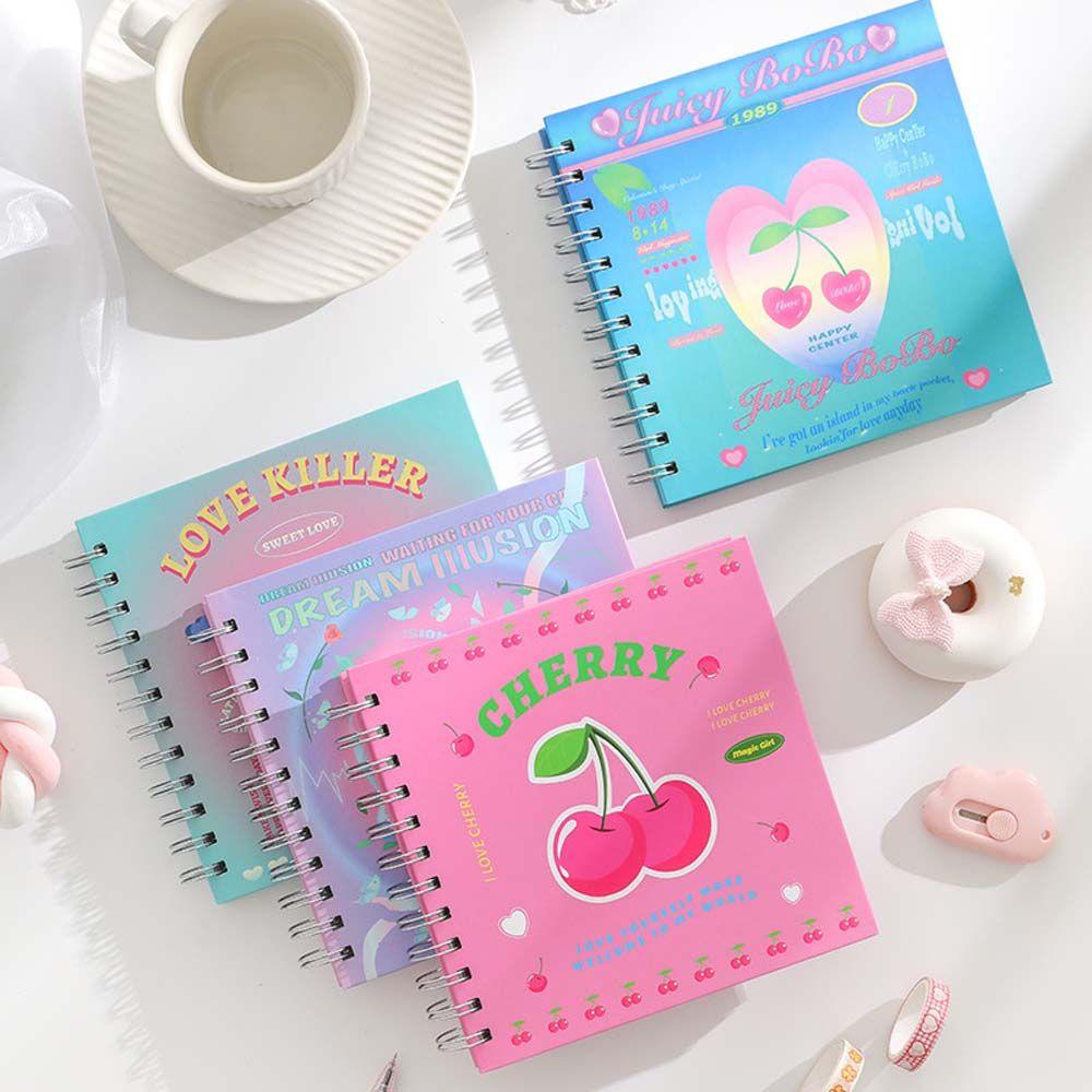 Agustinina Coil Notebook Korea Agenda Planner Harian Kantor Sekolah Loose-Leaf Diary