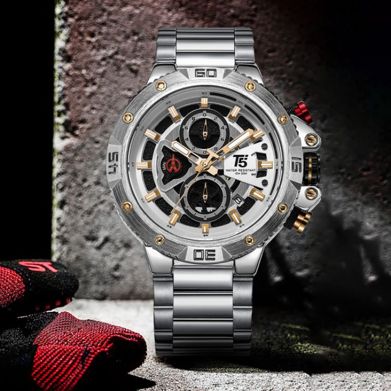 Jam Tangan Pria T5 H3705G Original