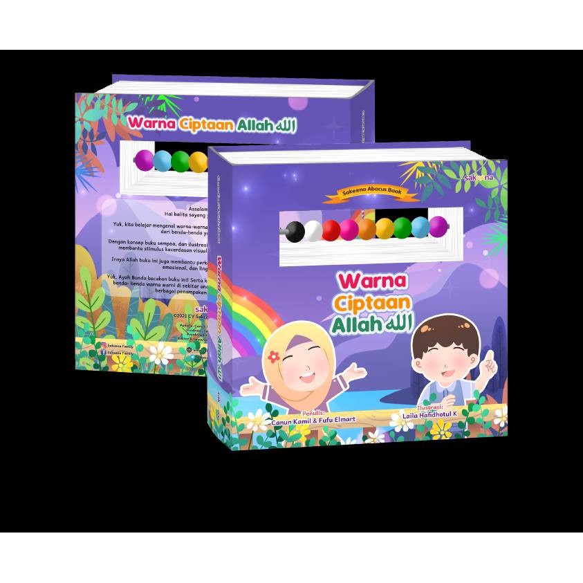 Boarbook Buku Bayi Dan Balita Mengenal Warna Ciptaan Allah Sakeena