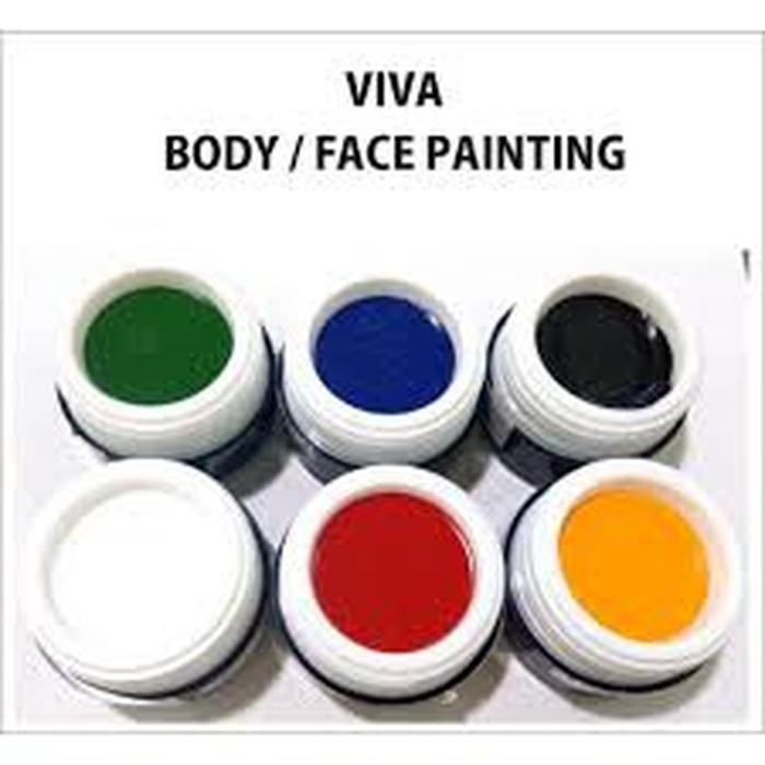 Viva Body Painting White 9G / Face Painting / Cat Badan / Perona Pipi / Putih