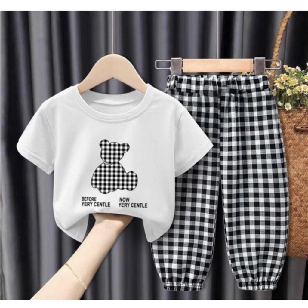 Baju Anak Perempuan Terlaris 2022 Stelan Baju Sherly Pakaian Anak Cewek 1-6 Tahun
