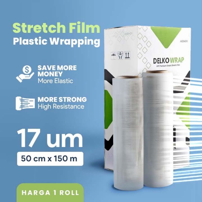 

Plastik Wraping, Stretch Film 50cmx150cm