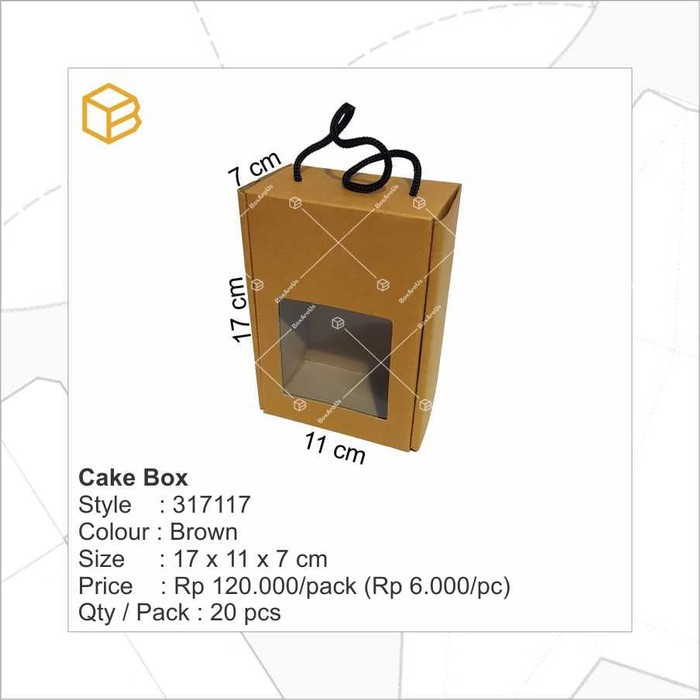 

317117 - Hijab Box, Multipurpose Box, Souvenir, Packaging, Kotak - Tali Coklat terbaik