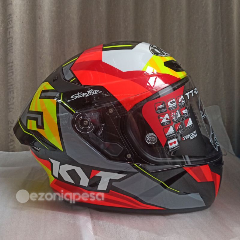 HELM KYT TT COURSE JAUME MASIA DALLA PORTA LEOPARD FUSELAGE ORIGINAL