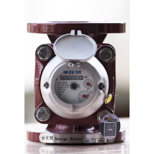 FLOW METER AIR LIMBAH SHM WATER METER AIR KOTOR 4IN FLOW METER SHM 4"
