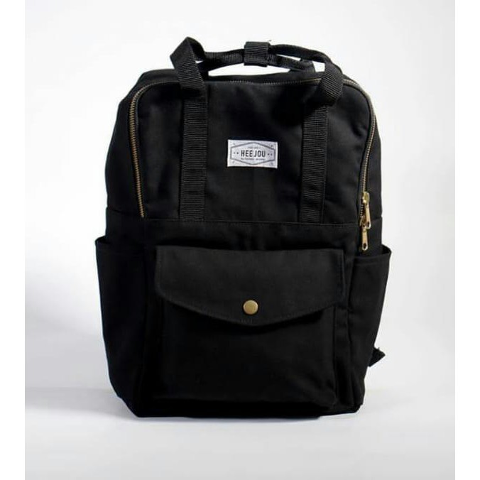 TAS BACKPACK LAPTOP KANVAS MULTIFUNGSI TO WAYS GOLDY