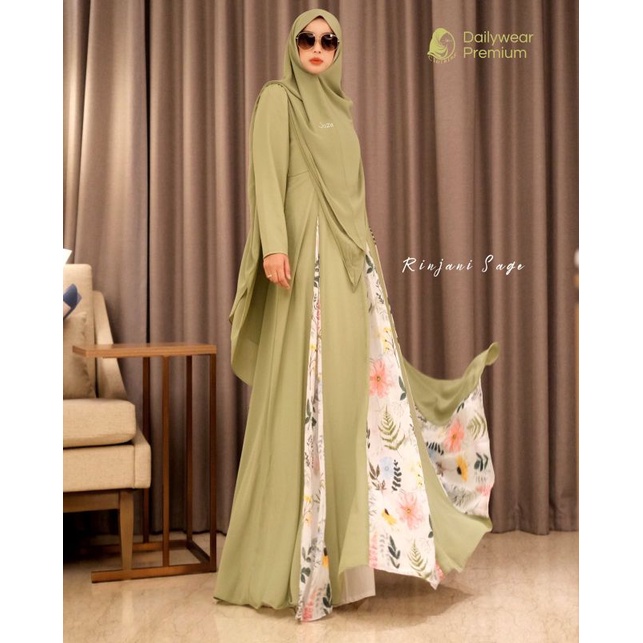 RINJANI SAGE SET GAMIS DAILY DRESS SYARI BY JOZA CLOTHING