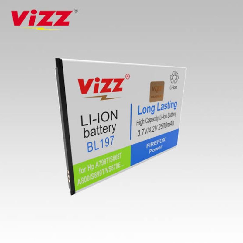 Baterai Batre Vizz Lenovo BL197 / A798T / S868T / A800 Original Vizz