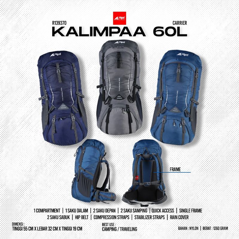 ransel carrier arei kalimpaa / tas Rei kalimpa 60l