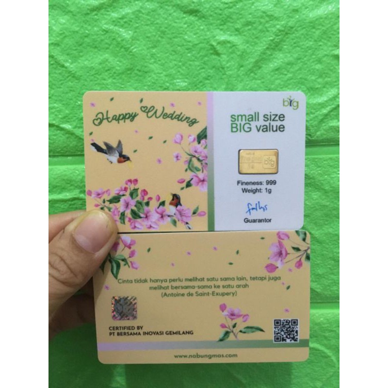 BIG Bersama Inovasi Gemilang Logam Mulia 1 gram