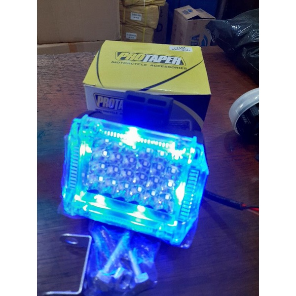 Lampu tembak sorot LED 24 mata standby running flash